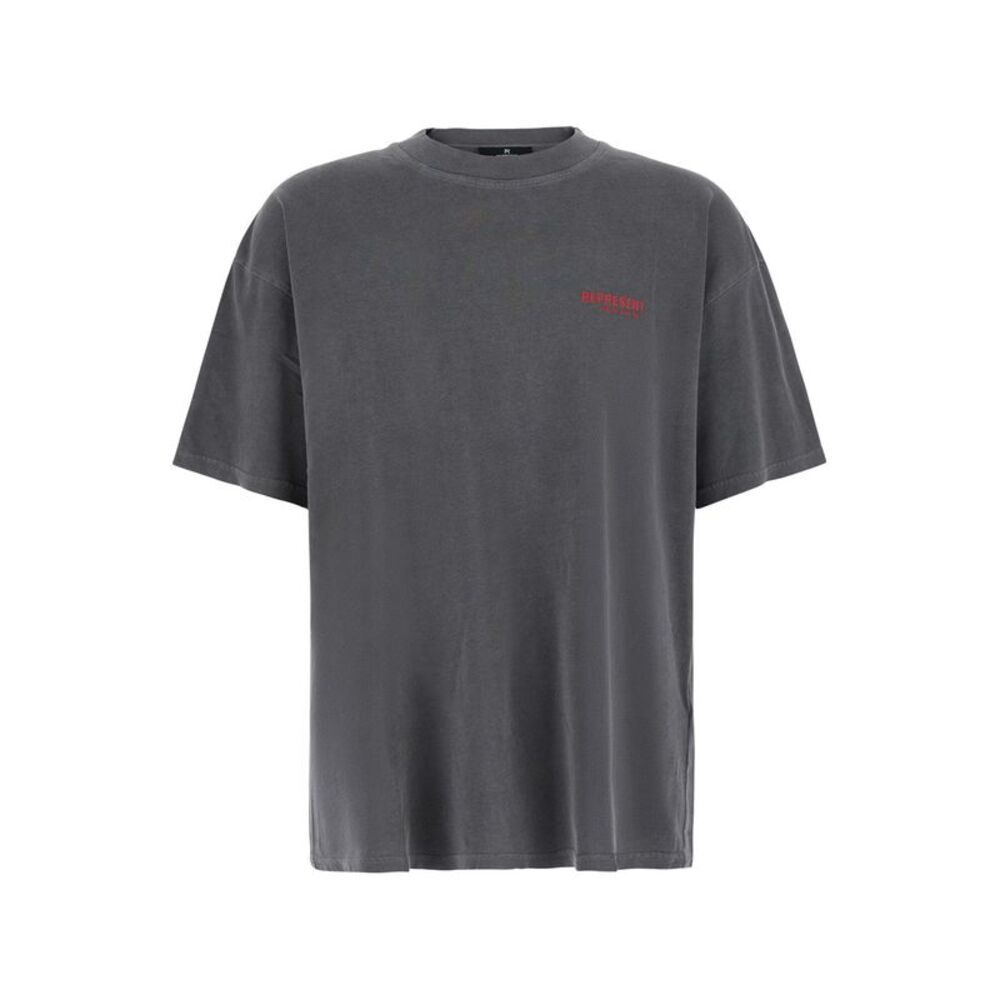 Represent Men T-Shirt With Logo And Patch In Black Cotton Unisex